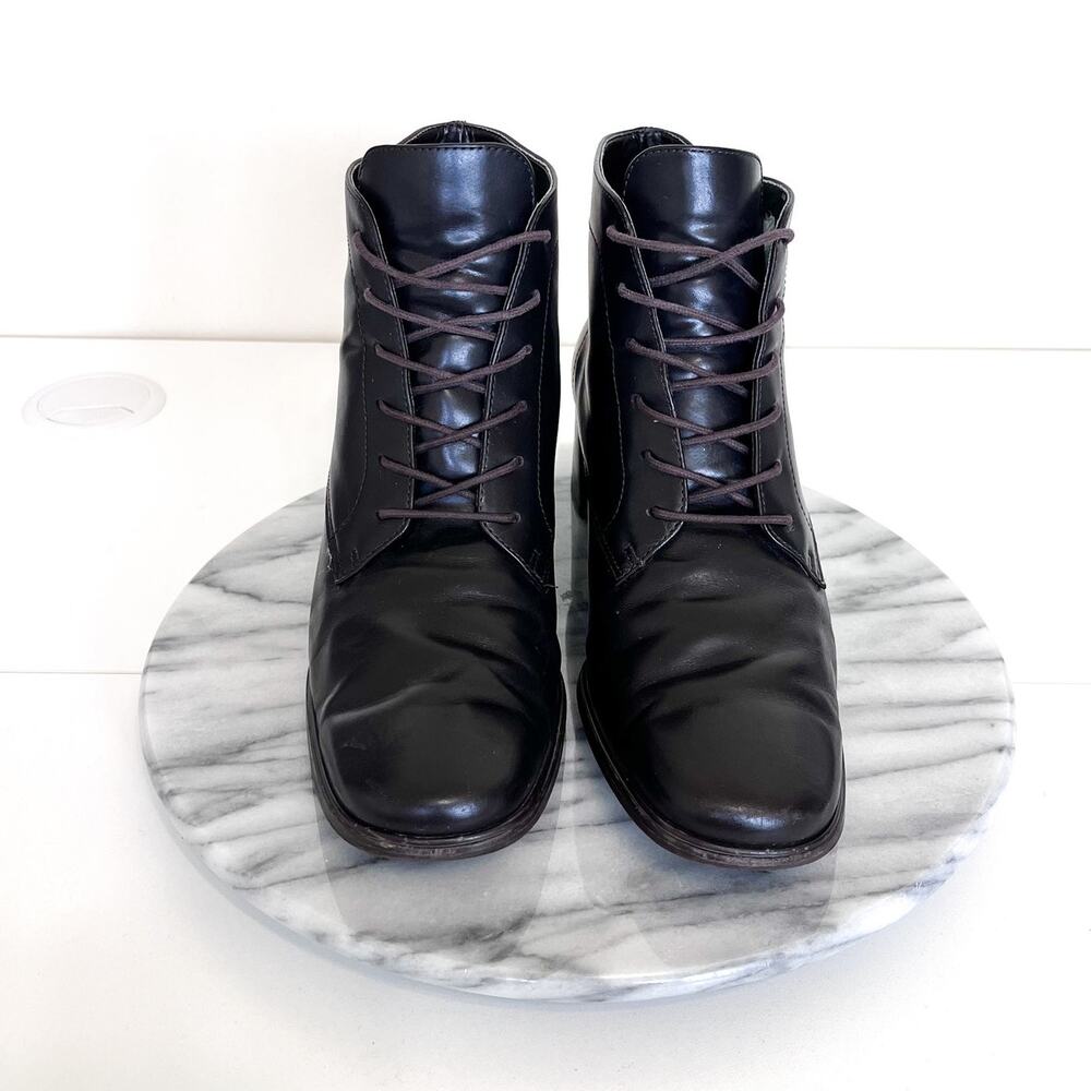 Vintage‎ Rockport Womens Boots Size 7.5M Brown Leather Boho Hippie Granny Grunge - Picture 3 of 12